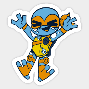 Mikey Aroace Flag ROTTMNT Sticker